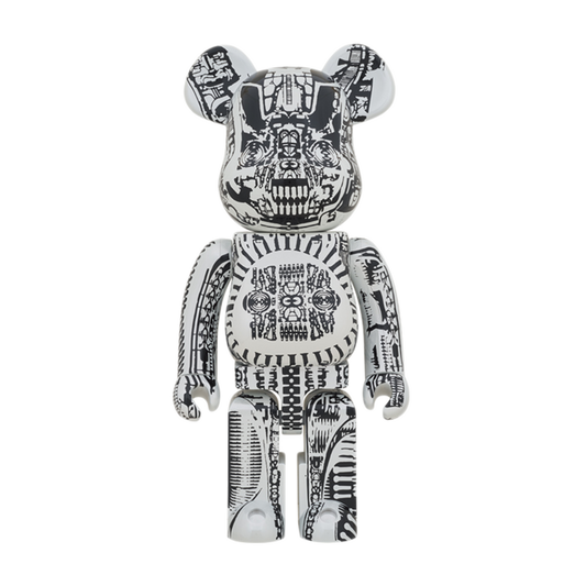 Medicom Toy BE@RBRICK H.R Giger White Chrome 1000%