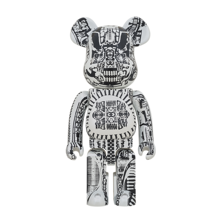 Medicom Toy BE@RBRICK H.R Giger White Chrome 1000%