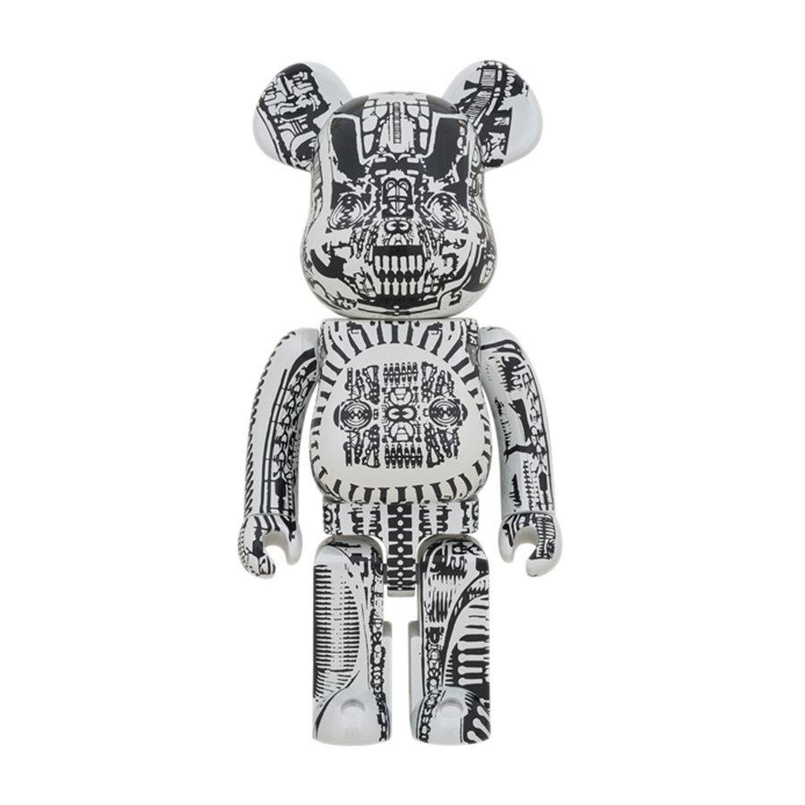 Medicom Toy BE@RBRICK H.R Giger White Chrome 1000%