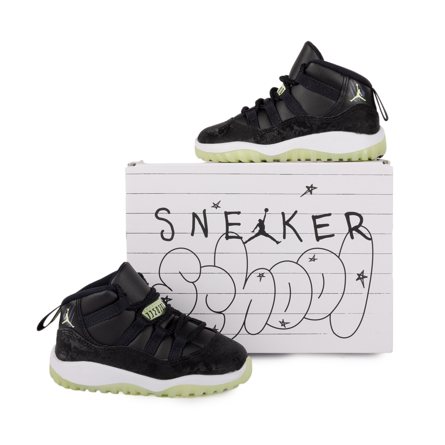 Nike Air Jordan 11 Retro (TD) Black/Barely Volt/Dark Raisin/White IB1380-001