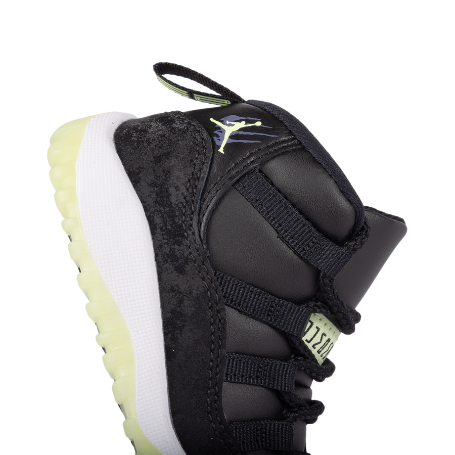 Nike Air Jordan 11 Retro (TD) Black/Barely Volt/Dark Raisin/White IB1380-001