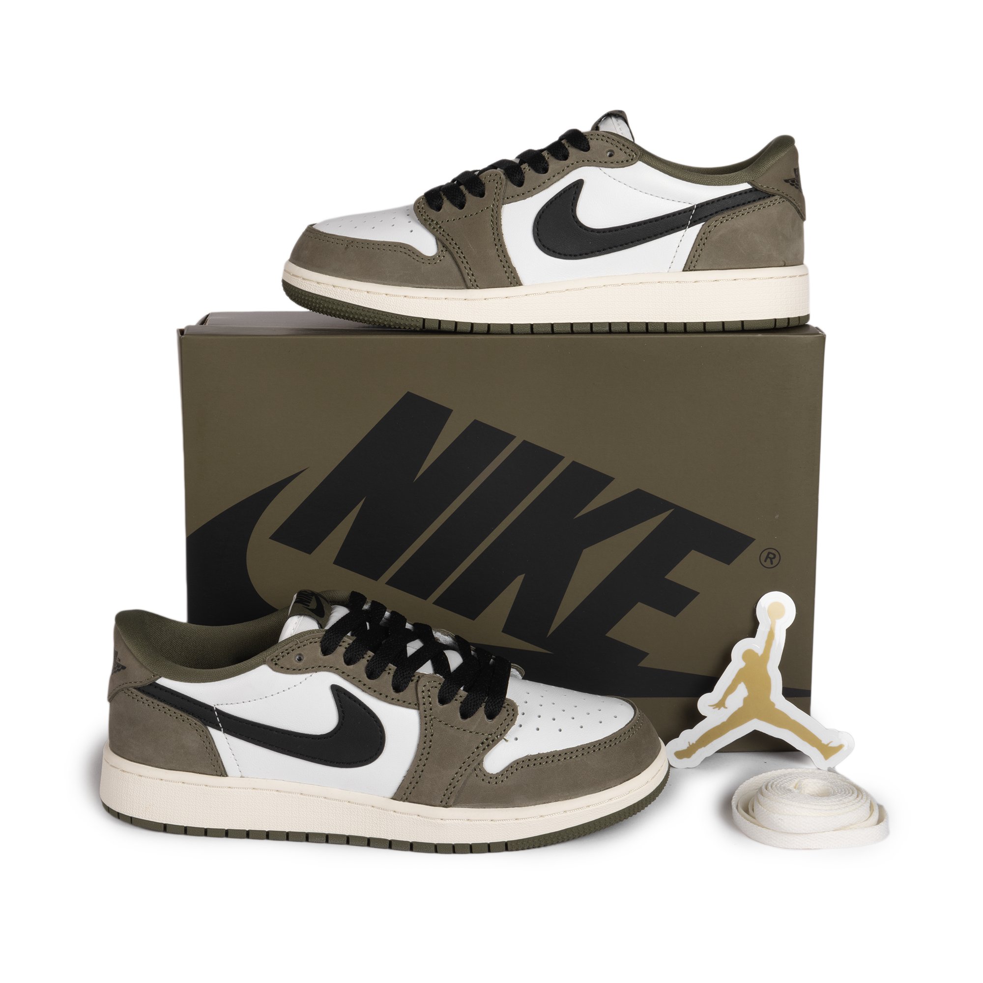 Nike Air Jordan 1 Retro Low (GS) Medium Olive/Black/Summit White/Sail HQ6999-200