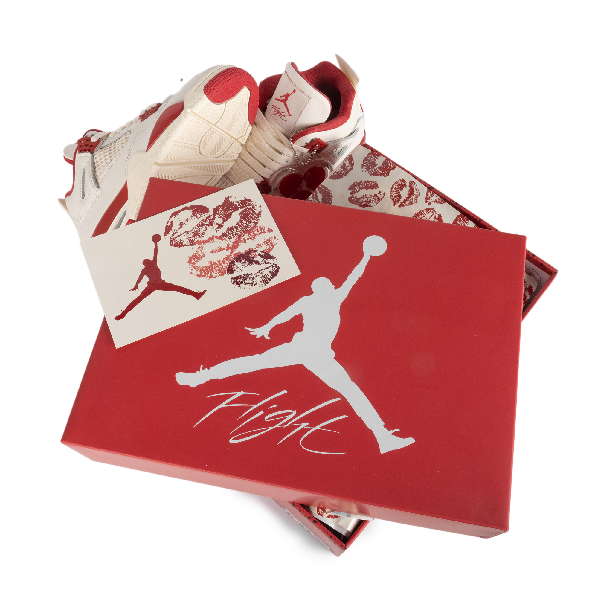 Nike Women's Air Jordan 4 Retro "Valentine's Day" Sierra Red/Tough Red HV0823-108