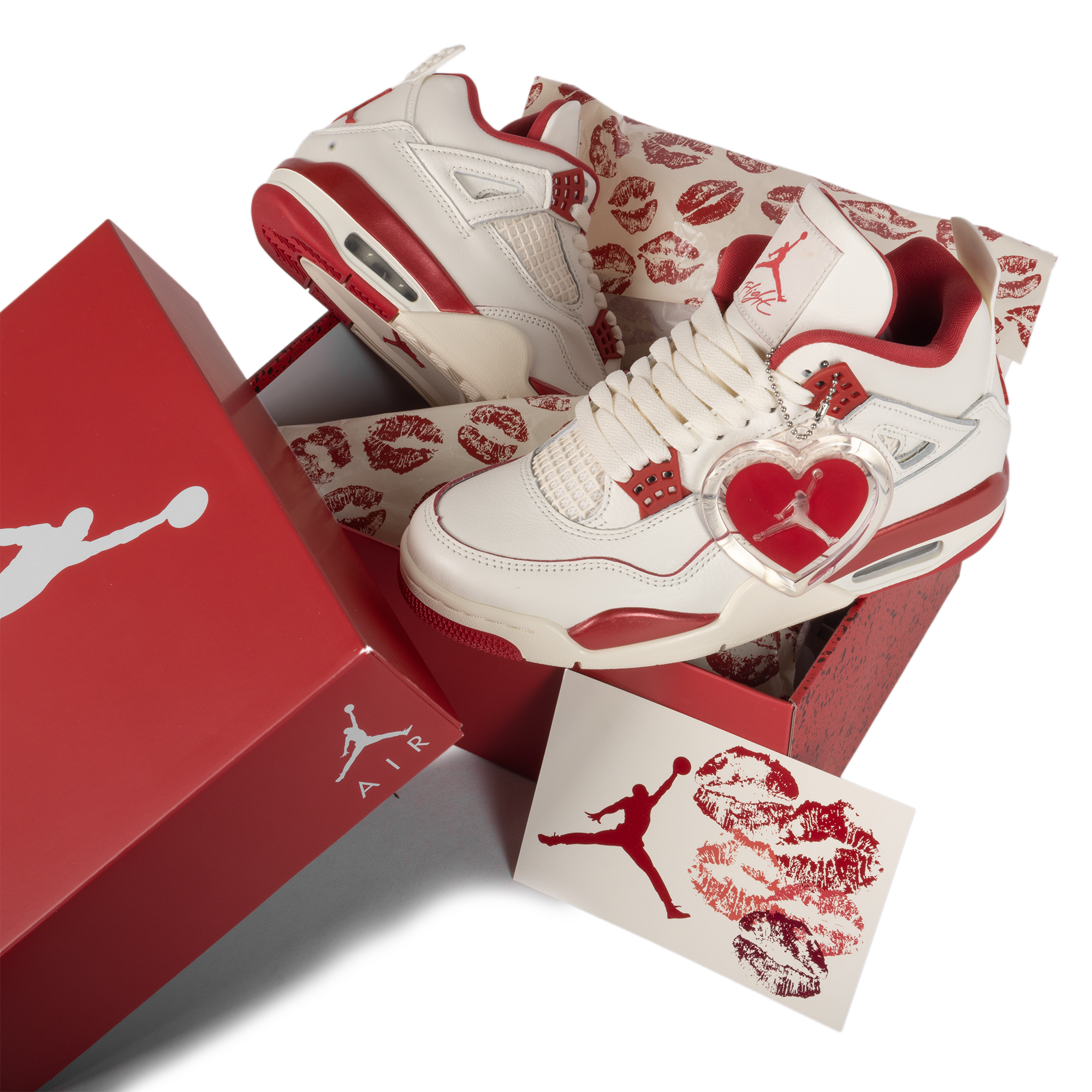 Nike Women's Air Jordan 4 Retro "Valentine's Day" Sierra Red/Tough Red HV0823-108