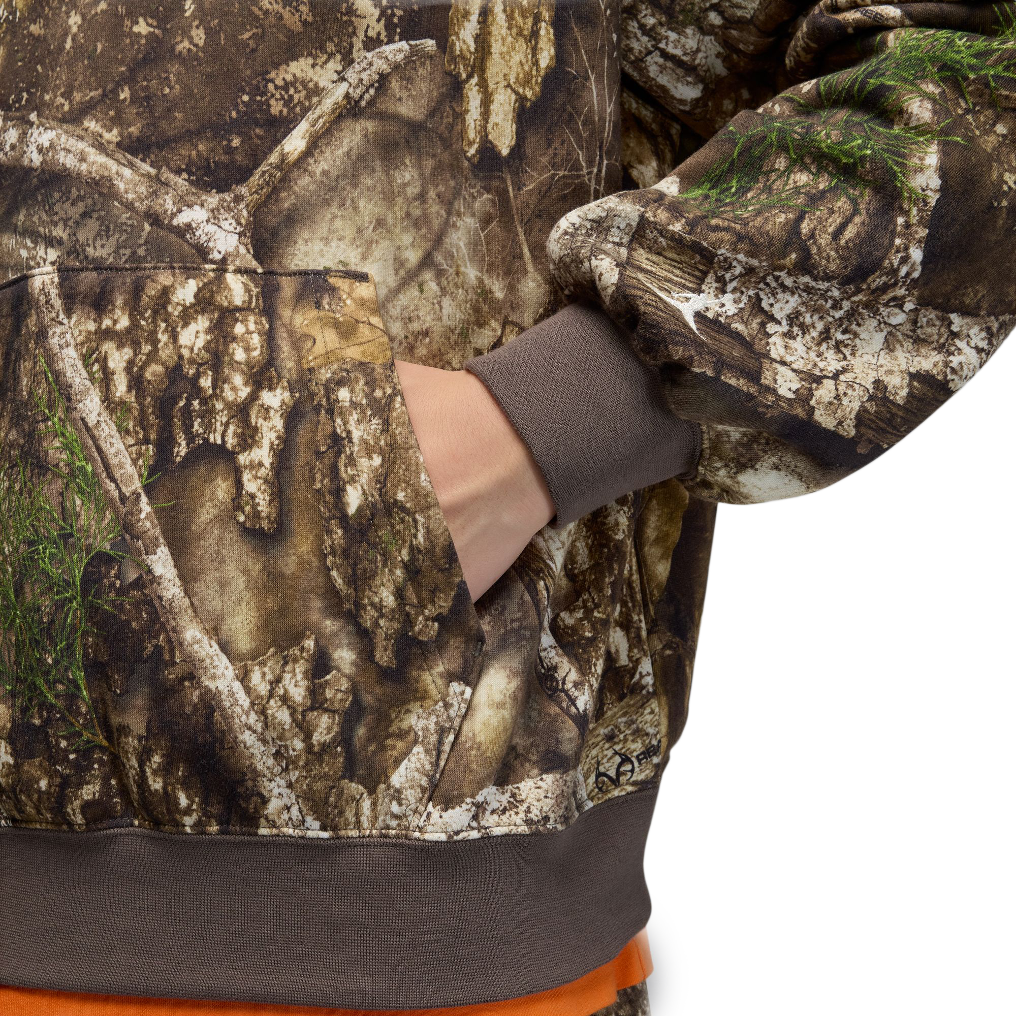 Nike Jordan Brooklyn Fleece Realtree Pullover Hoodie Medium Olive/Sail HV1860-222