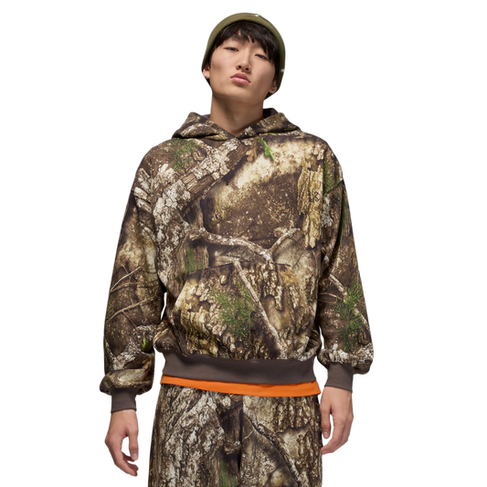 Nike Jordan Brooklyn Fleece Realtree Pullover Hoodie Medium Olive/Sail HV1860-222