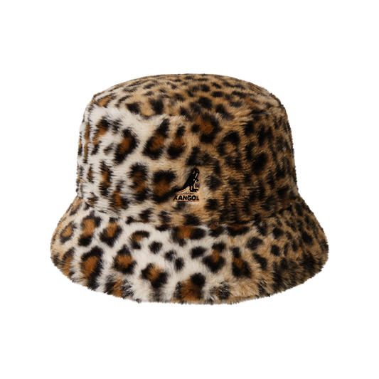 Kangol Faux Fur Bucket Warm Taupe Leopard K4370