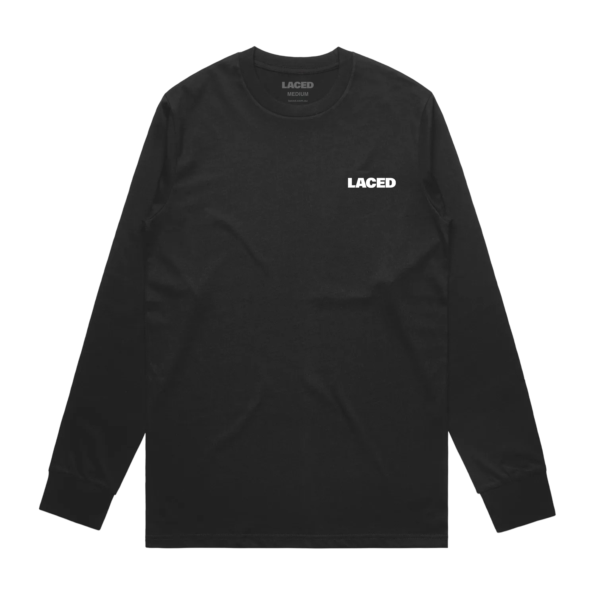 Laced Logo L/S T-Shirt Black