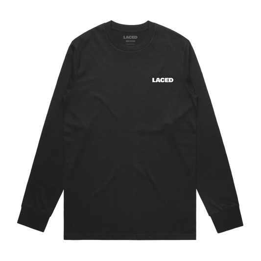 Laced Logo L/S T-Shirt Black