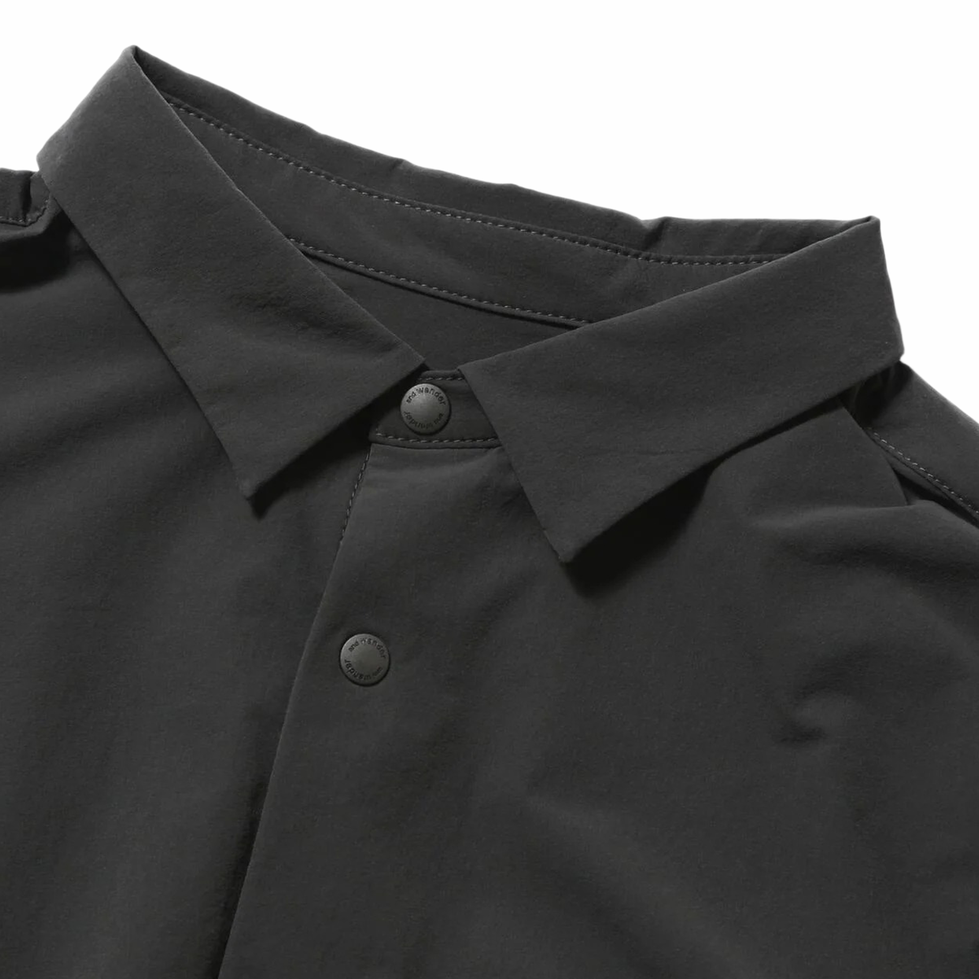 and wander Light W Cloth Shirt D.Gray