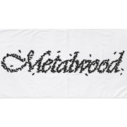 Metalwood Flies Caddie Towel White