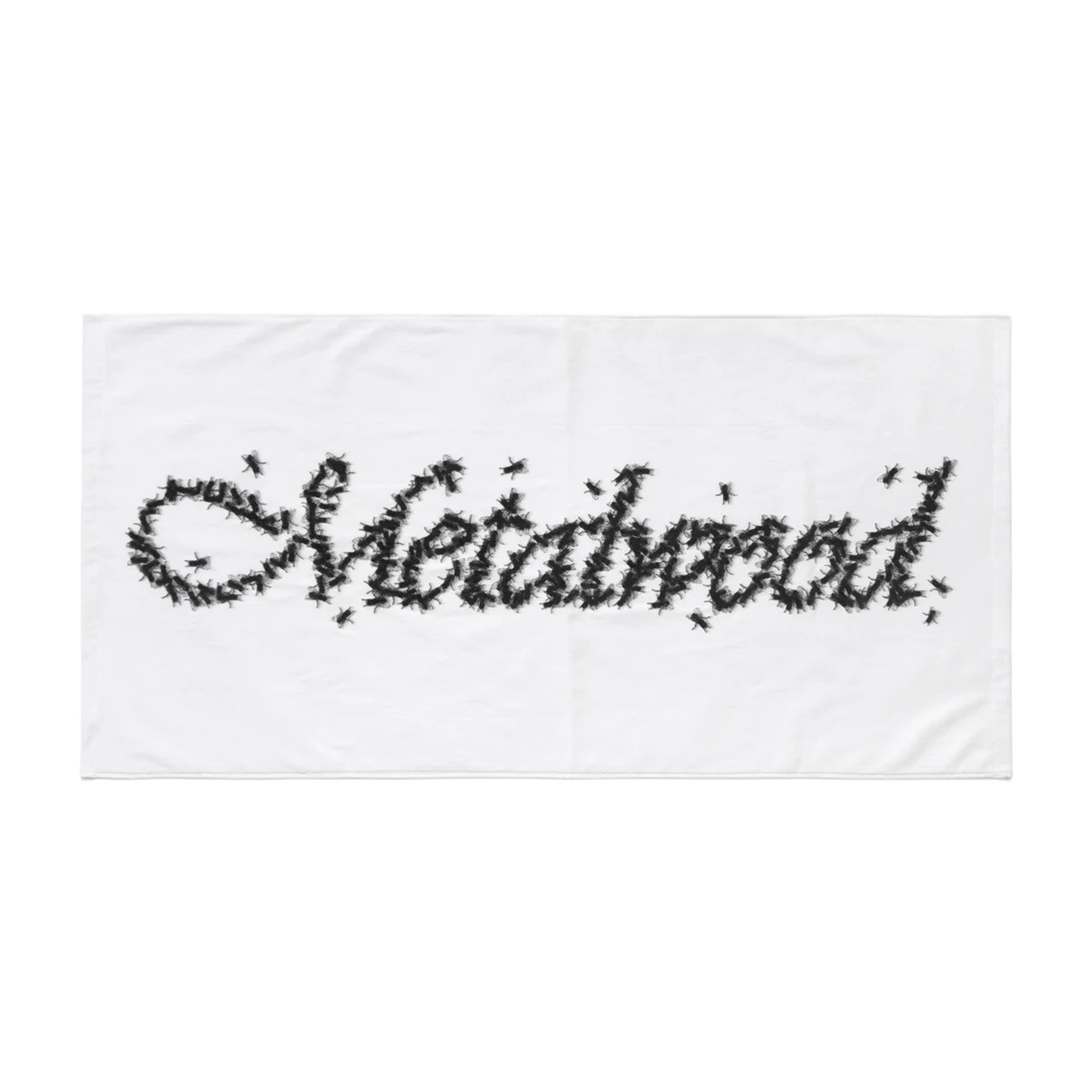 Metalwood Flies Caddie Towel White