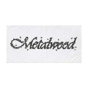 Metalwood Flies Caddie Towel White