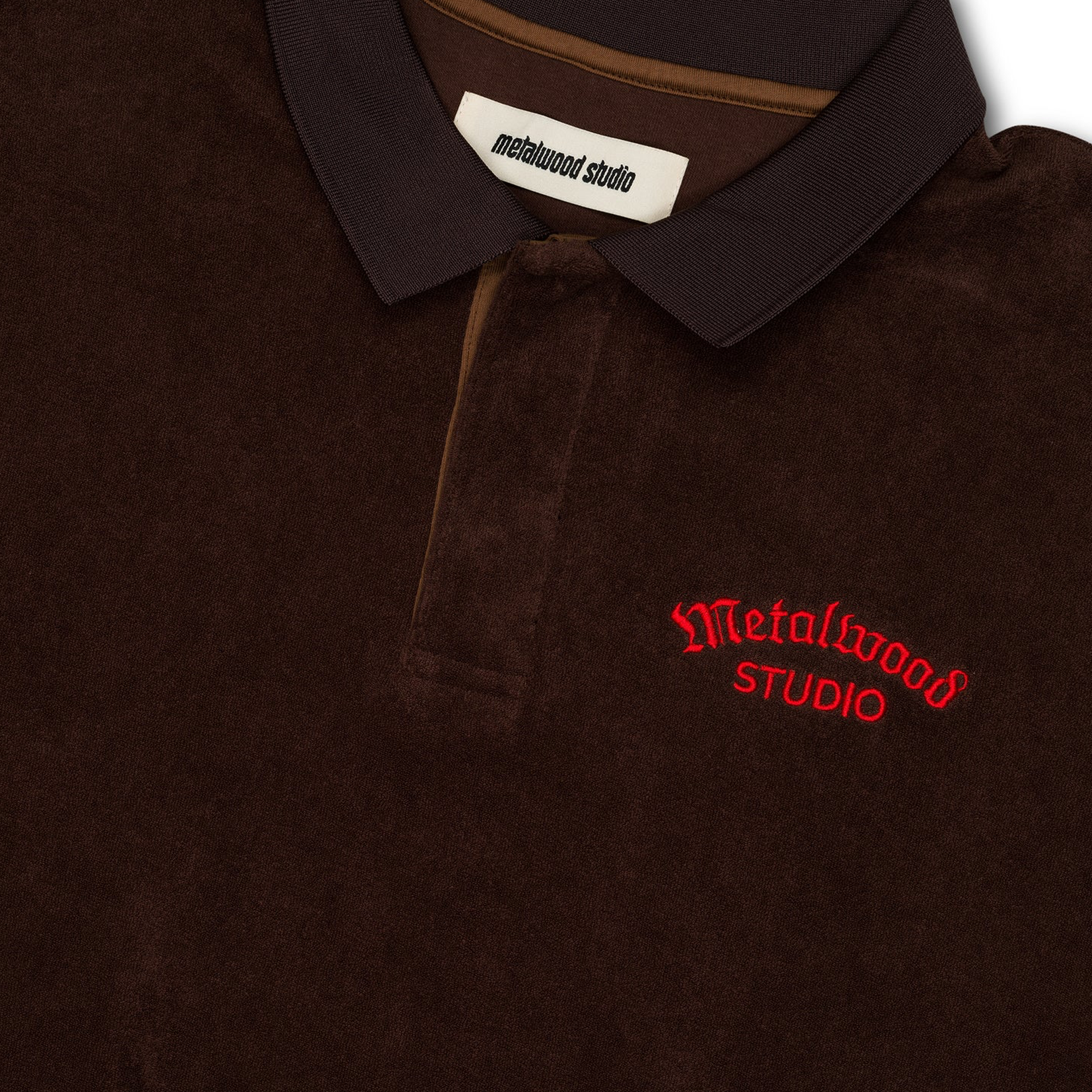 Metalwood Medieval Terry Polo Dark Chocolate