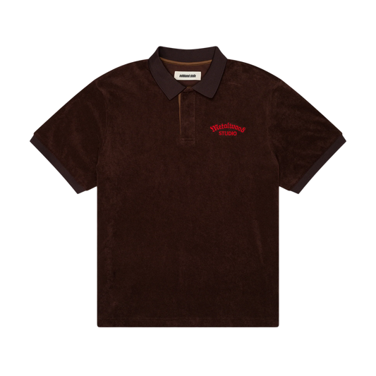 Metalwood Medieval Terry Polo Dark Chocolate