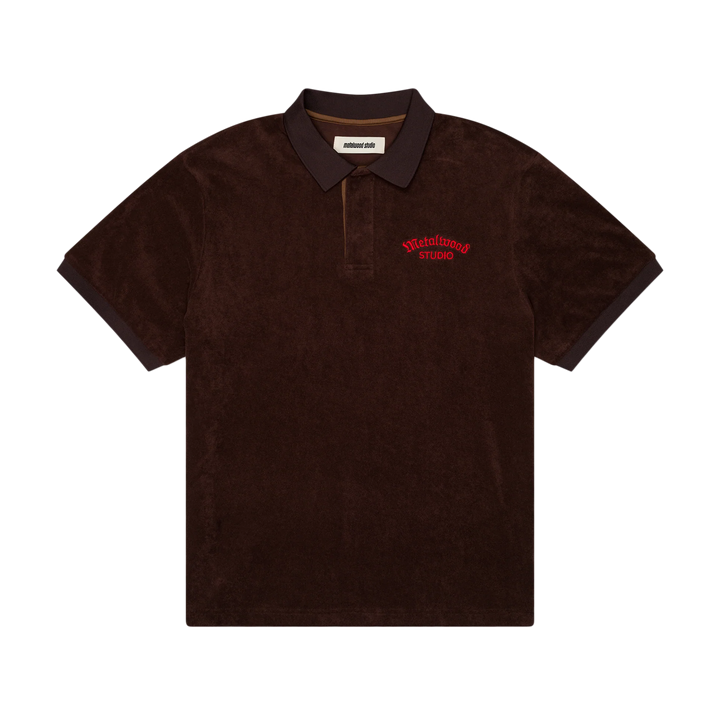 Metalwood Medieval Terry Polo Dark Chocolate