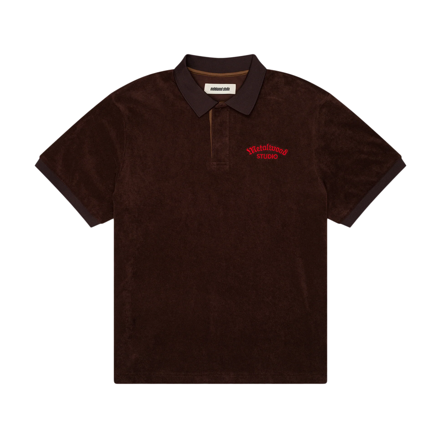 Metalwood Medieval Terry Polo Dark Chocolate