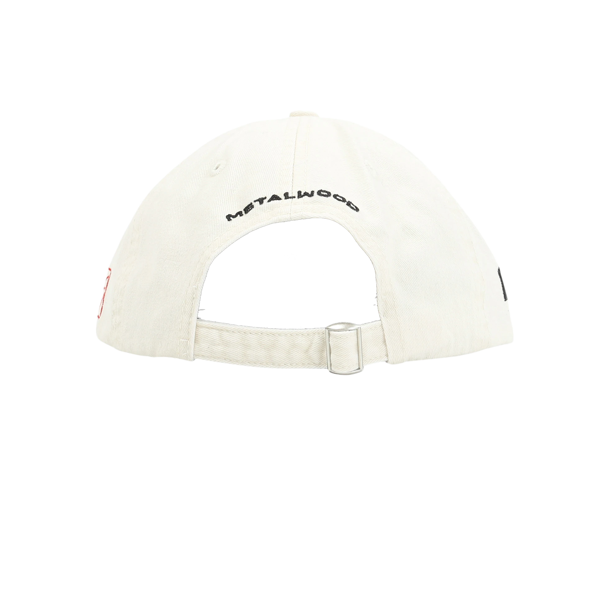 Metalwood Tour Sponsor 6-Panel Strapback Hat Bone