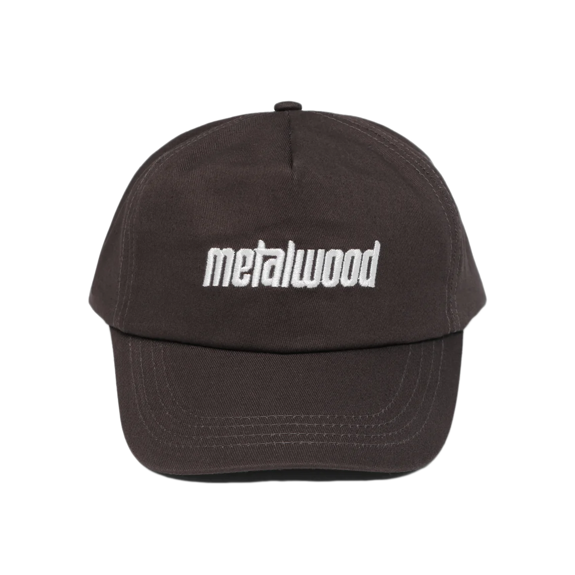 Metalwood Metal Logo 5-Panel Hat Brown