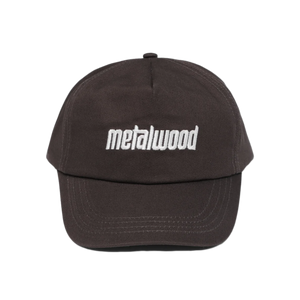 Metalwood Metal Logo 5-Panel Hat Brown