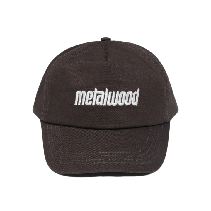 Metalwood Metal Logo 5-Panel Hat Brown