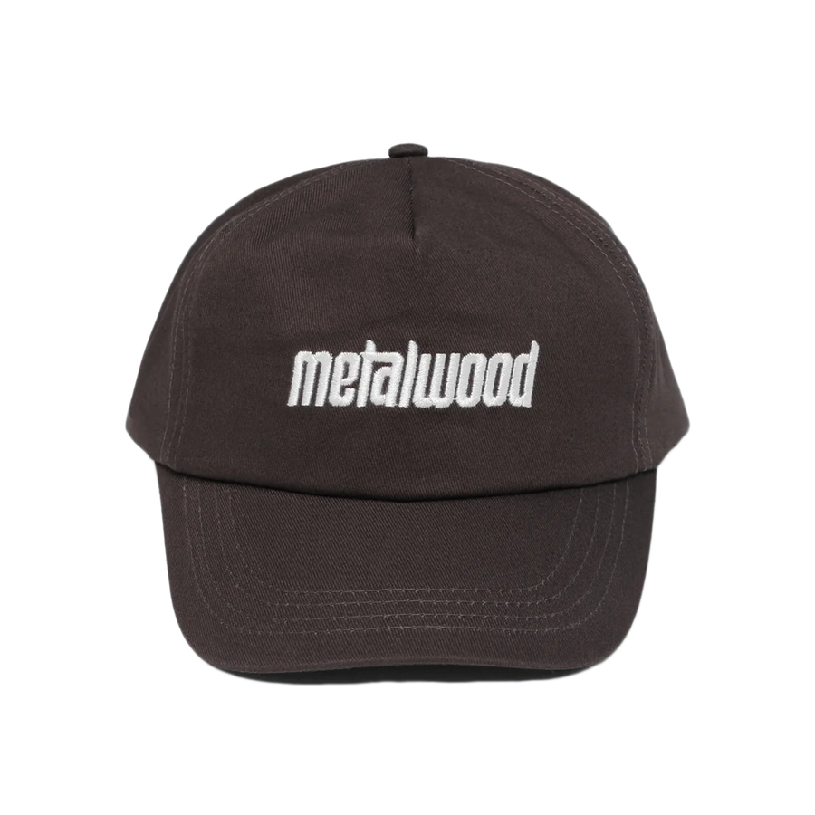 Metalwood Metal Logo 5-Panel Hat Brown