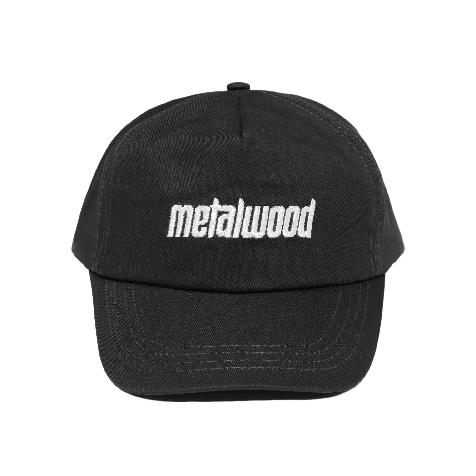 Metalwood Metal Logo 5-Panel Hat Black