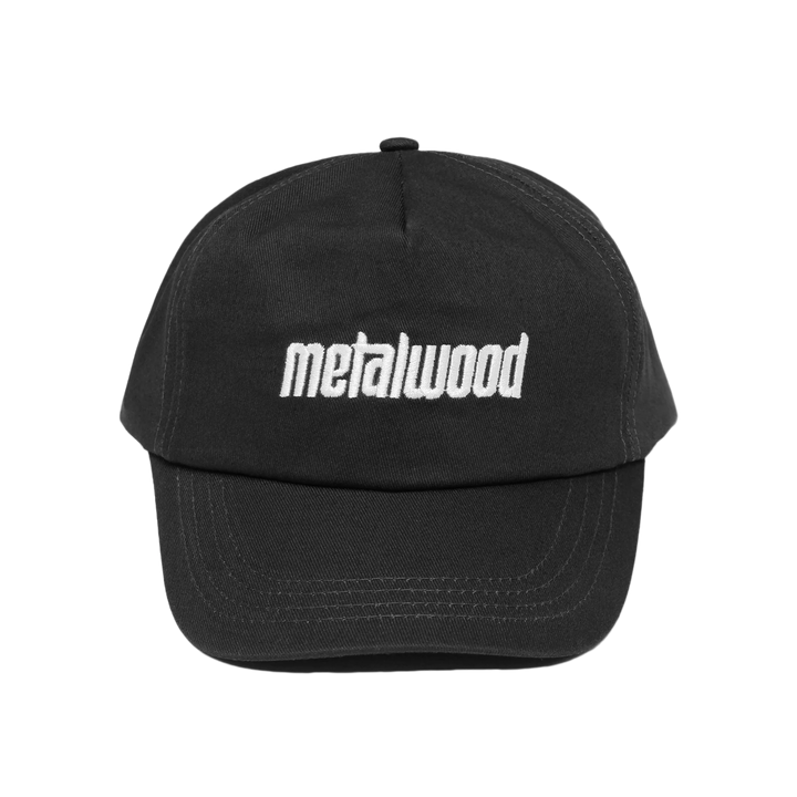 Metalwood Metal Logo 5-Panel Hat Black