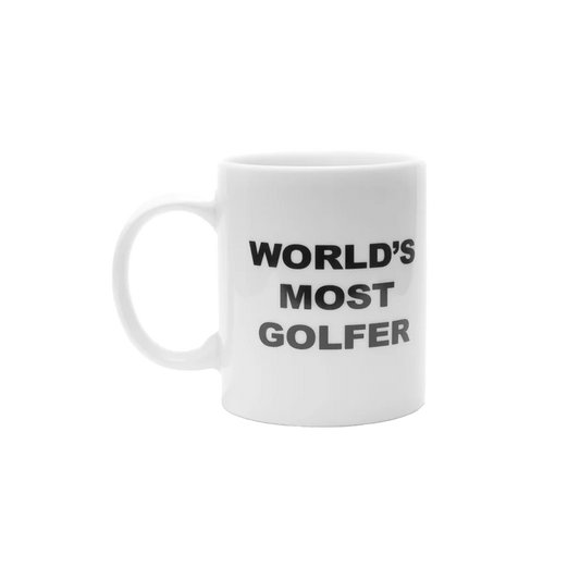 Metalwood World's Most Golfer Mug White