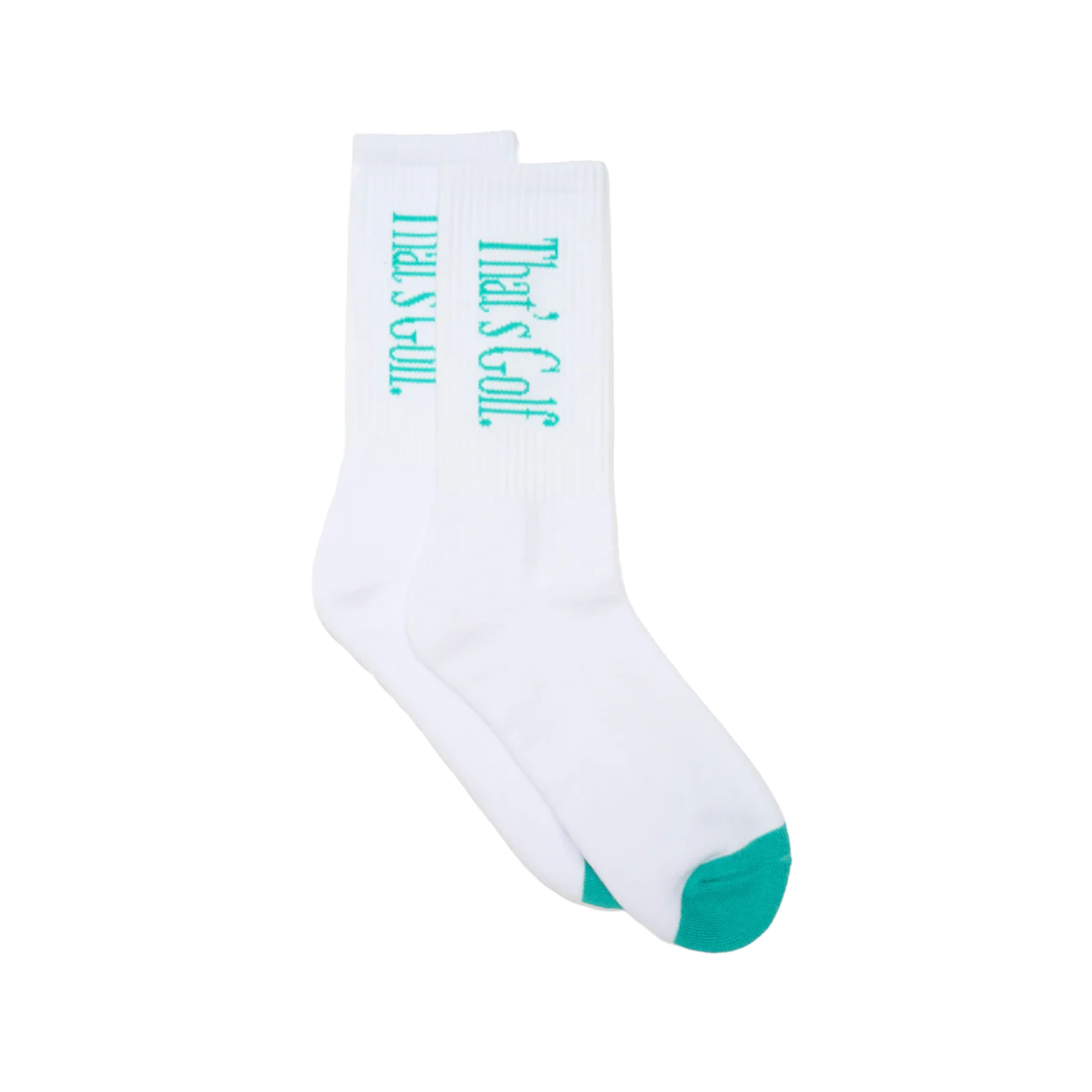 Metalwood That's Golf Crew Sock White