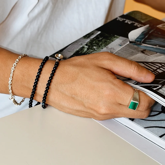 Mikia 4mm Stone Double Wrap Bracelet Sapphire
