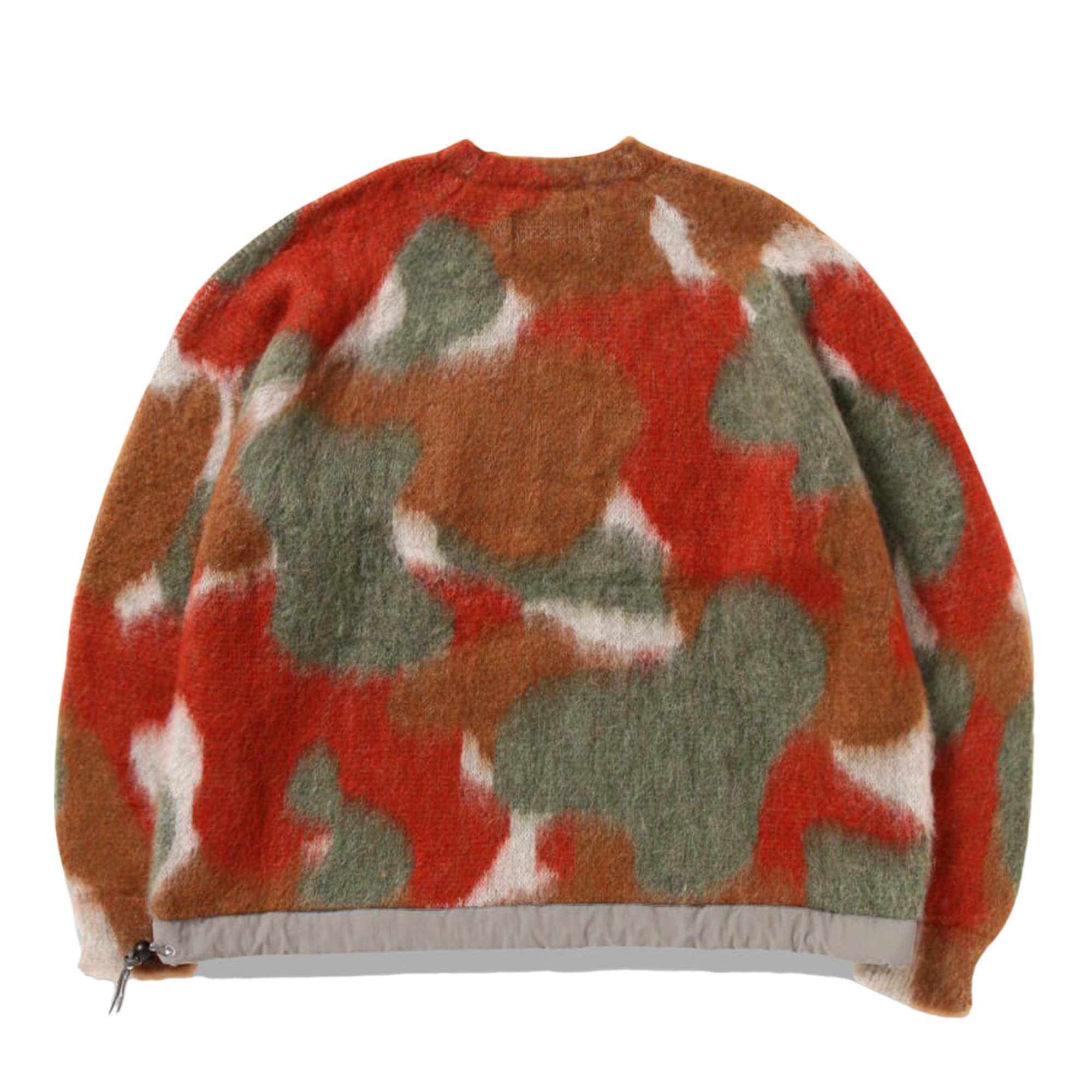 and wander Mix Color Shaggy Knit Sweater Brown Mix