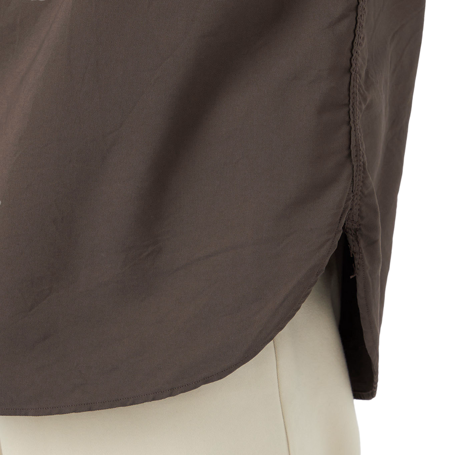 nanamica Button Down Wind Shirt Brown