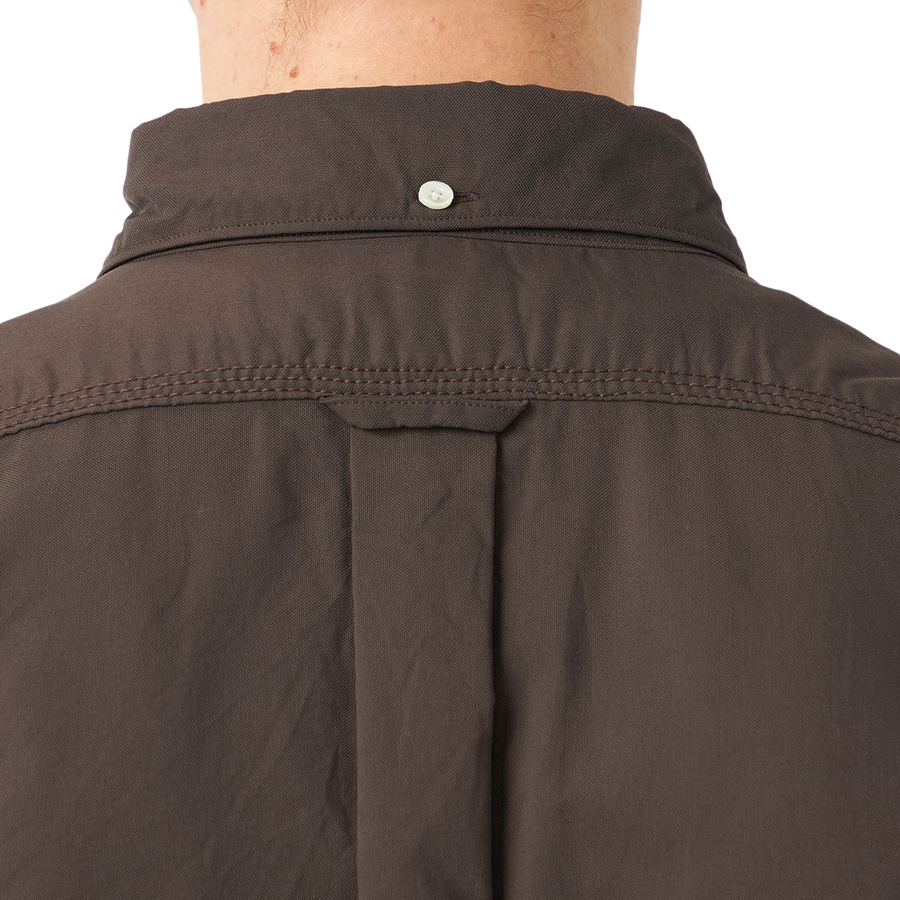 nanamica Button Down Wind Shirt Brown