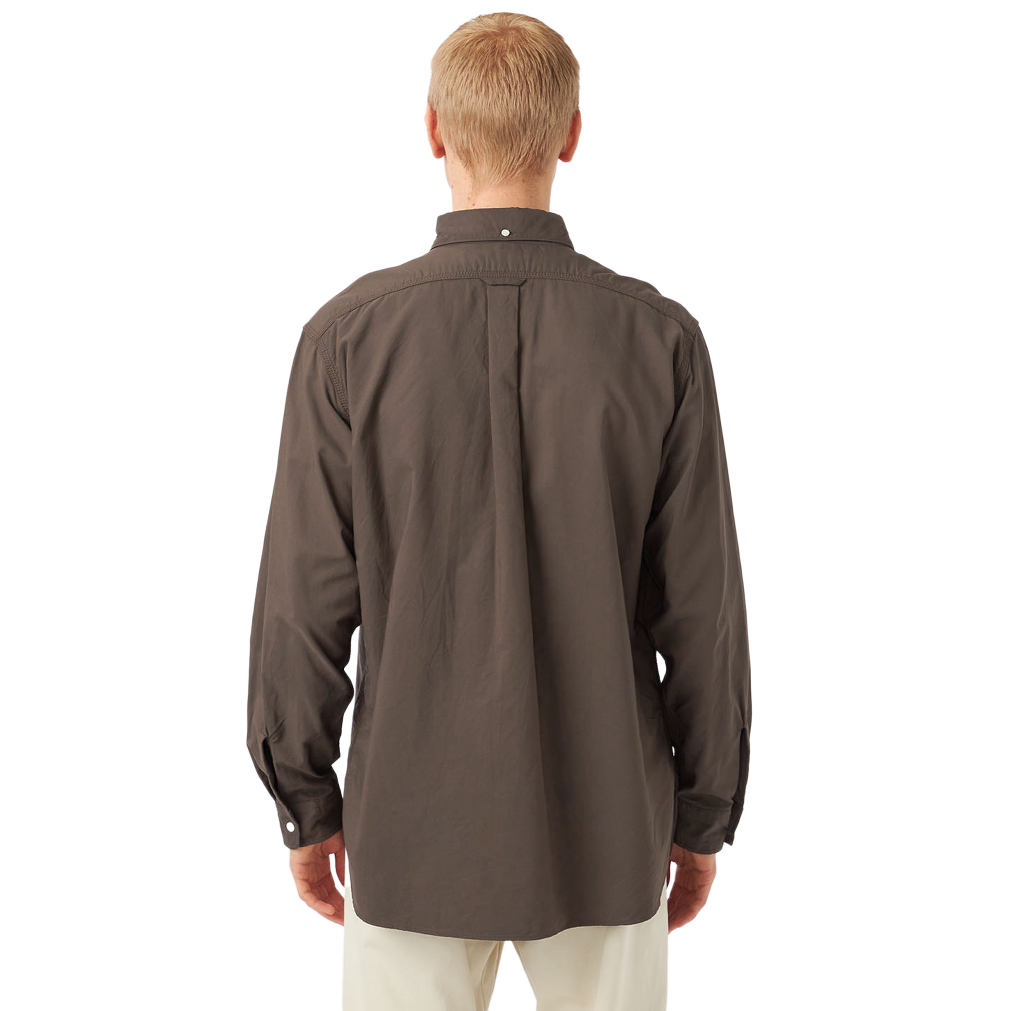 nanamica Button Down Wind Shirt Brown