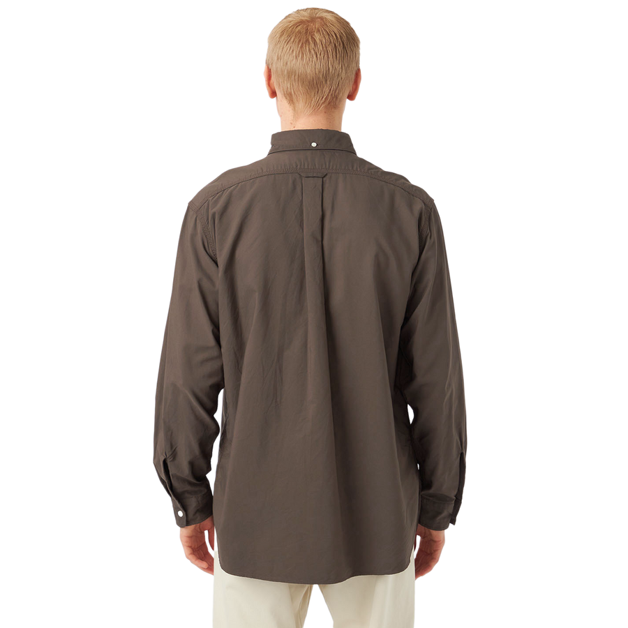 nanamica Button Down Wind Shirt Brown