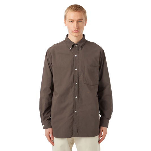 nanamica Button Down Wind Shirt Brown