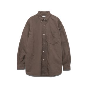 nanamica Button Down Wind Shirt Brown