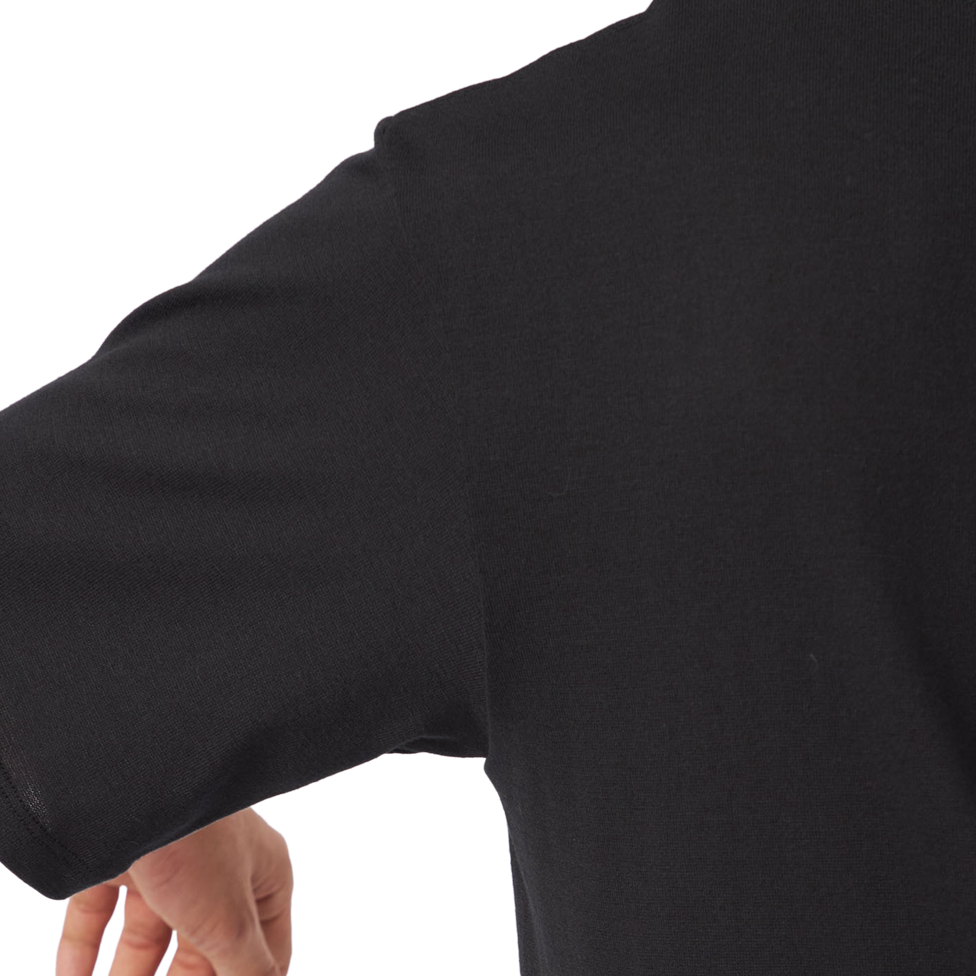 nanamica Loopwheel Coolmax Jersey T-Shirt Black FW25