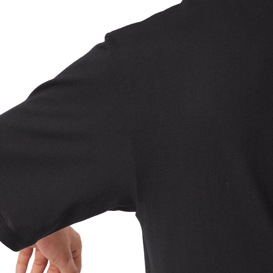 nanamica Loopwheel Coolmax Jersey T-Shirt Black FW25