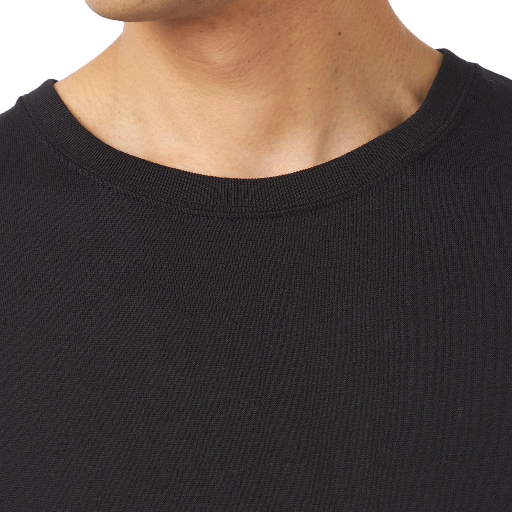 nanamica Loopwheel Coolmax Jersey T-Shirt Black FW25