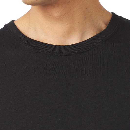 nanamica Loopwheel Coolmax Jersey T-Shirt Black FW25