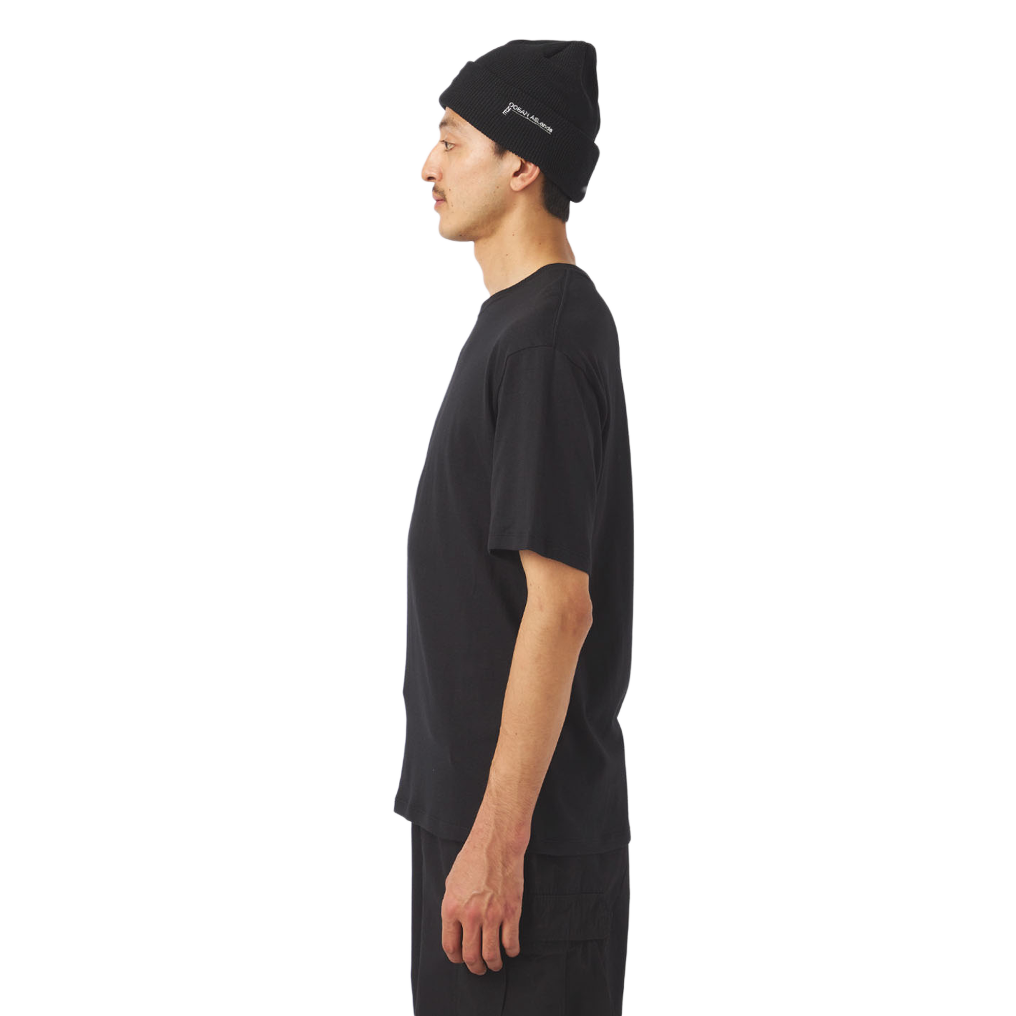 nanamica Loopwheel Coolmax Jersey T-Shirt Black FW25