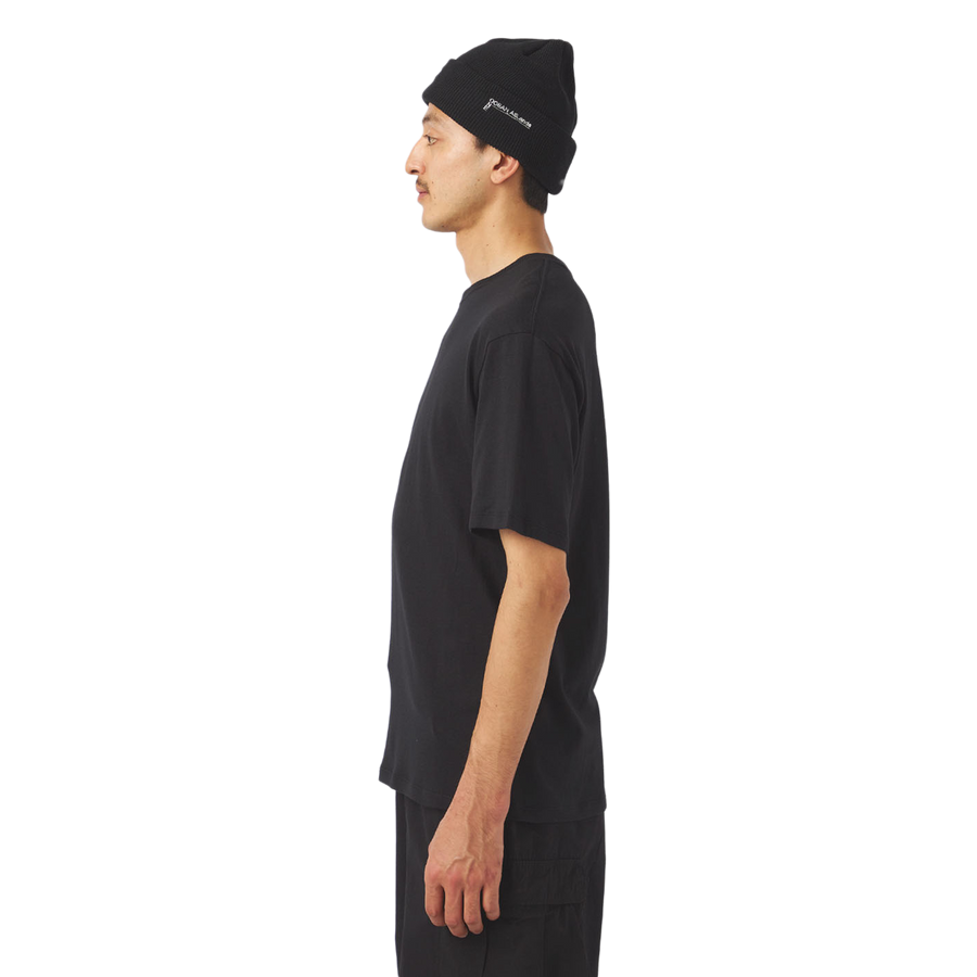 nanamica Loopwheel Coolmax Jersey T-Shirt Black FW25