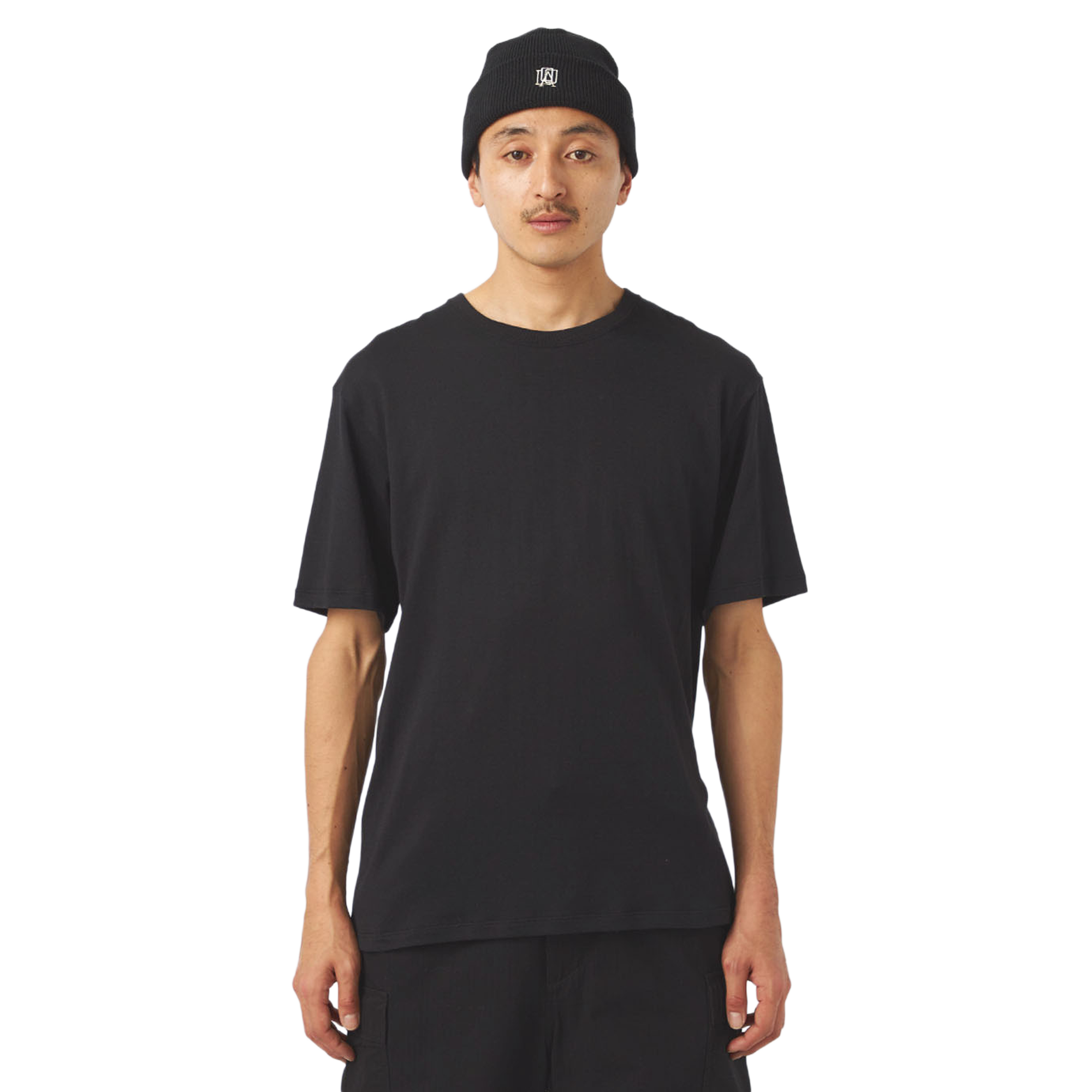 nanamica Loopwheel Coolmax Jersey T-Shirt Black FW25