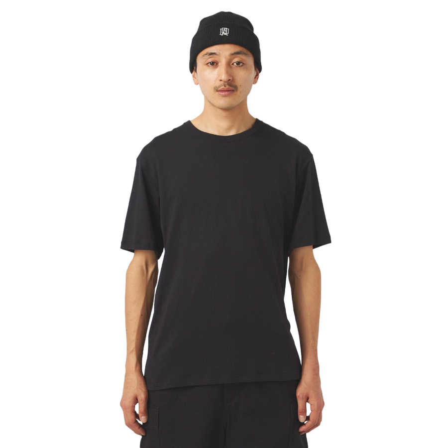 nanamica Loopwheel Coolmax Jersey T-Shirt Black FW25