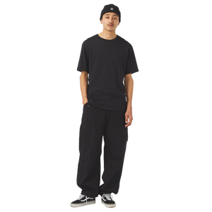 nanamica Loopwheel Coolmax Jersey T-Shirt Black FW25