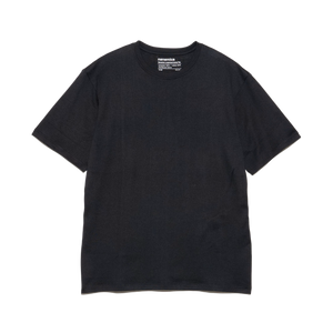 nanamica Loopwheel Coolmax Jersey T-Shirt Black FW25