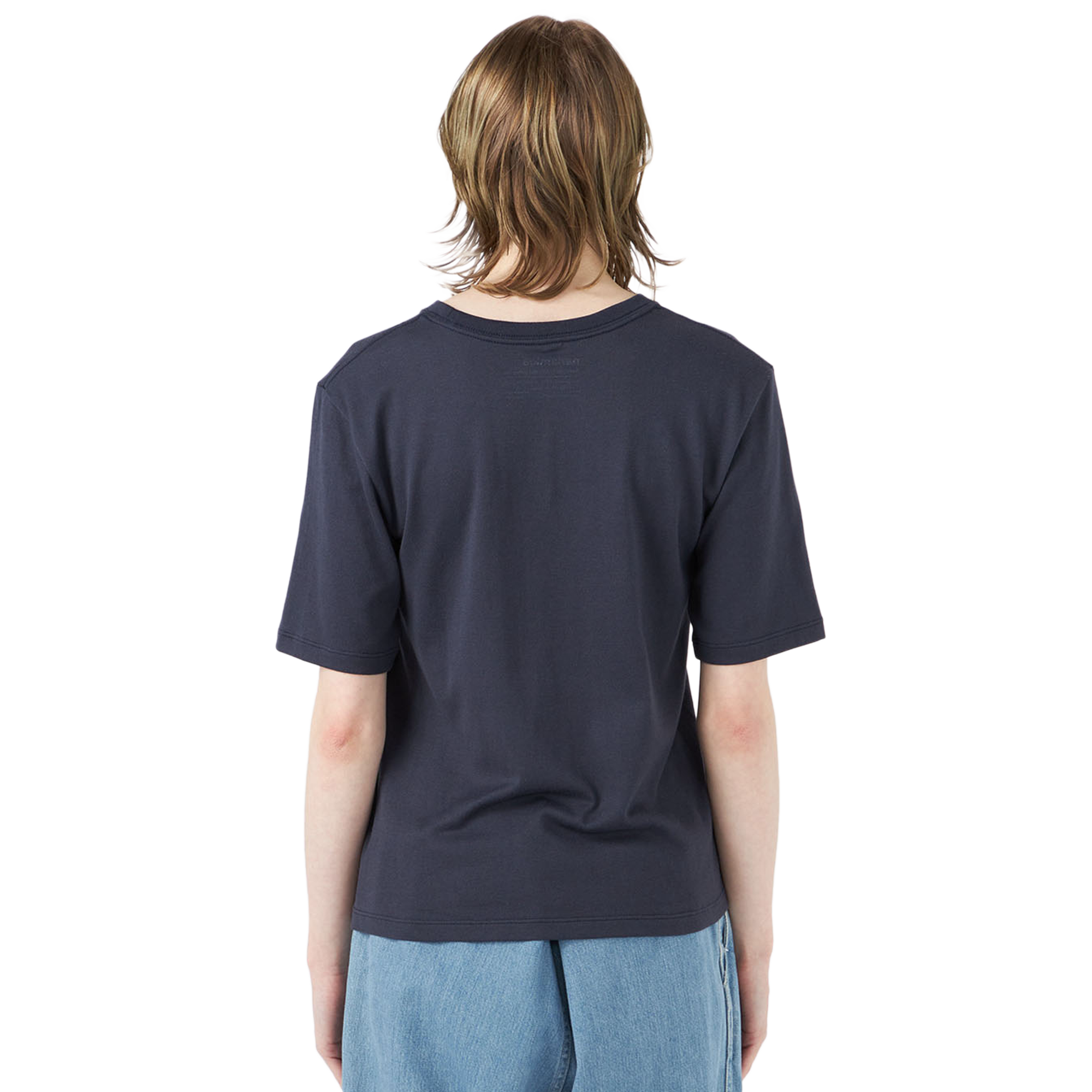 nanamica Loopwheel Coolmax Jersey T-Shirt Navy FW25