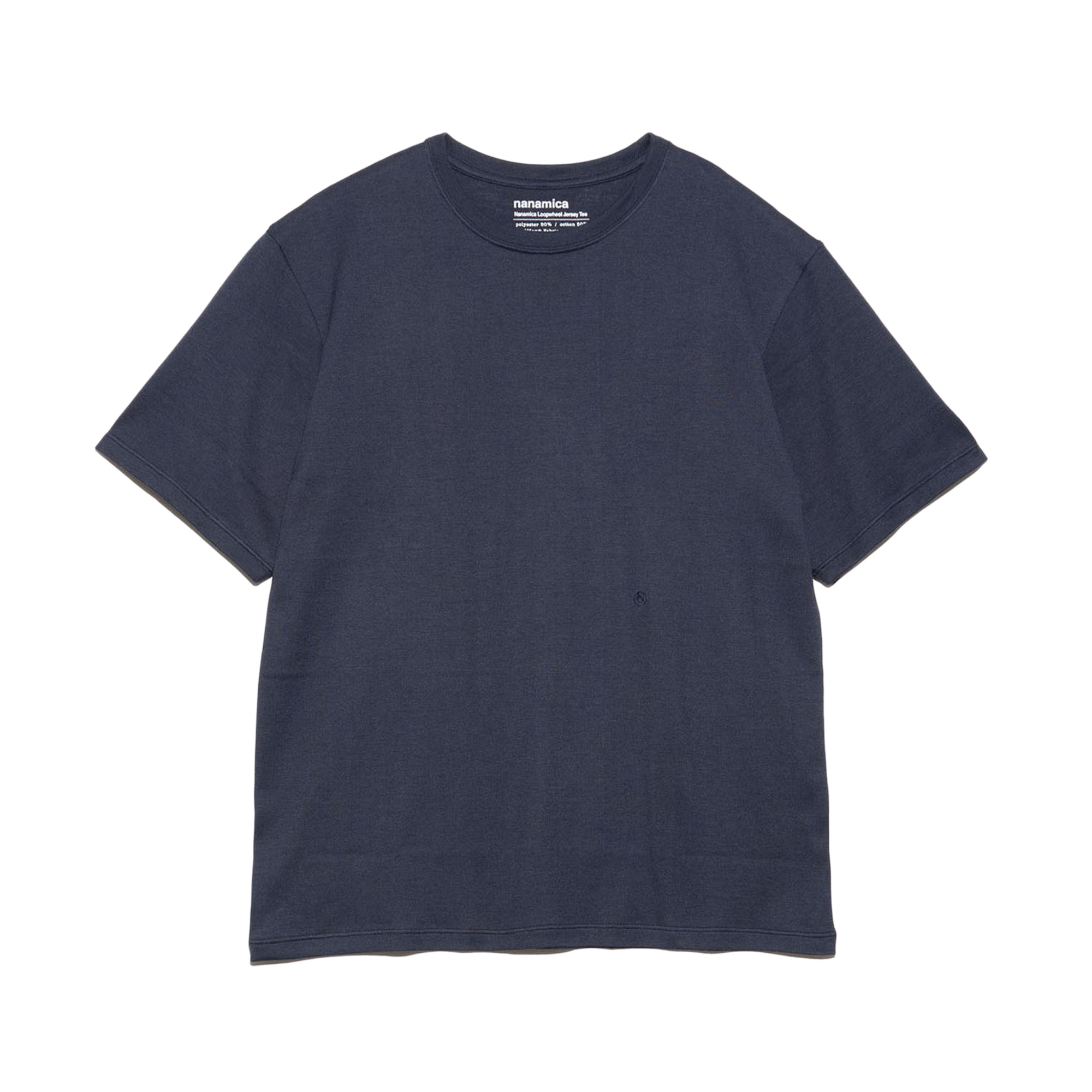 nanamica Loopwheel Coolmax Jersey T-Shirt Navy FW25
